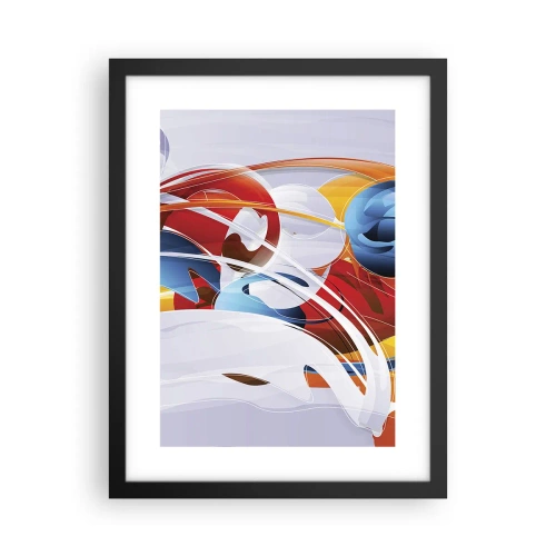 Poster in cornice nera - La danza degli elementi - 30x40 cm