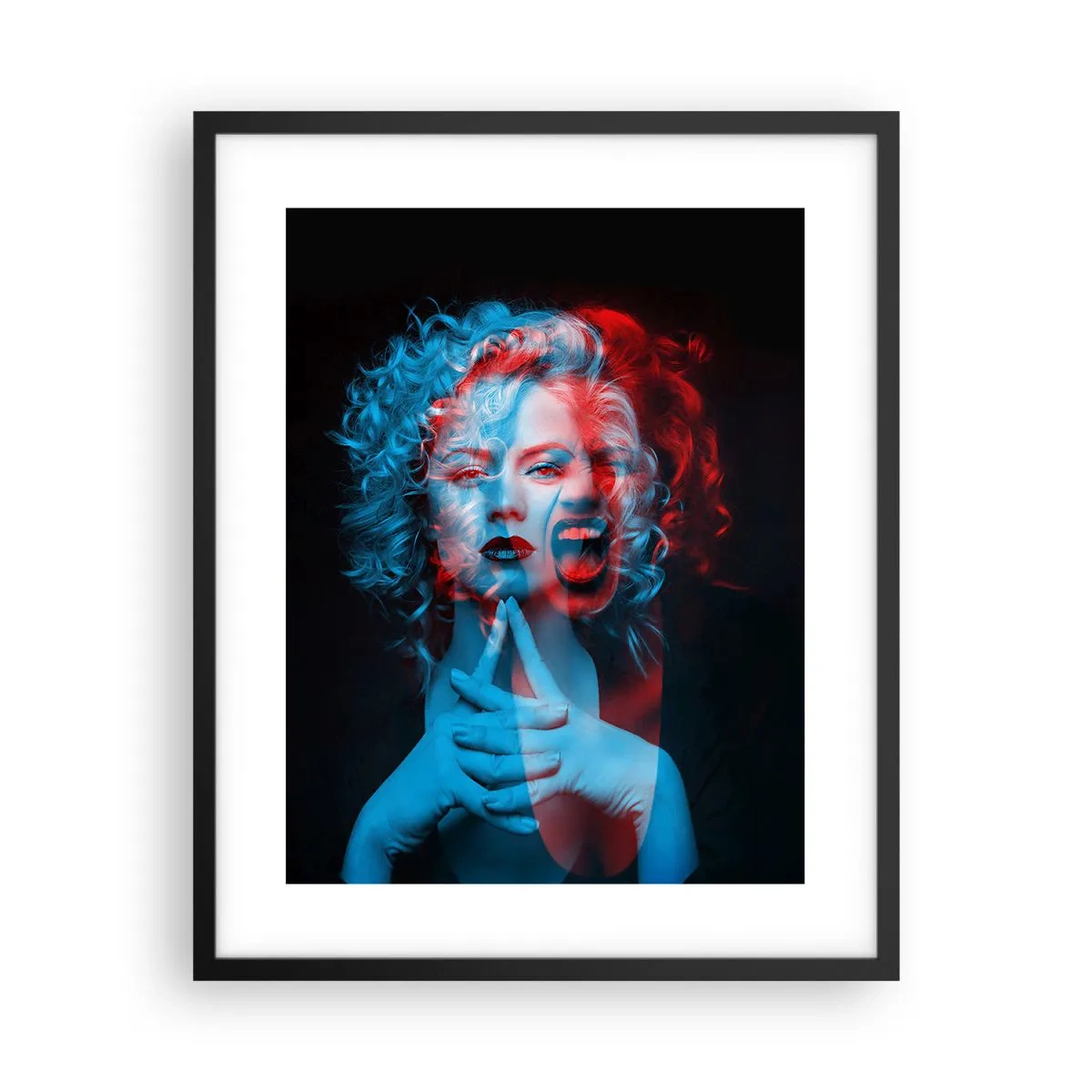 Poster in cornice nera - Alter ego - 40x50 cm