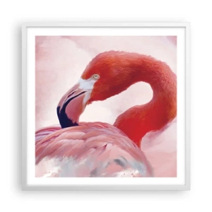 Poster in cornice bianca - Bellezza alata - 60x60 cm