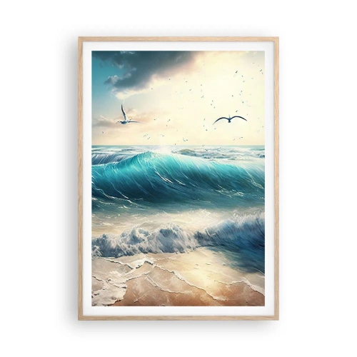 Poster in cornice rovere chiaro - Mormora solo per te - 70x100 cm