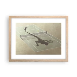 Poster in cornice rovere chiaro - Sconfiggere se stesso - 40x30 cm