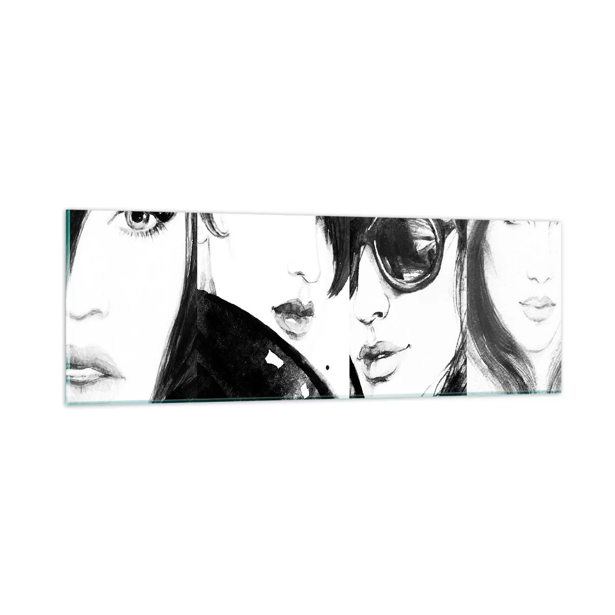 Quadro su vetro - Bellezza moltiplicata - 90x30 cm