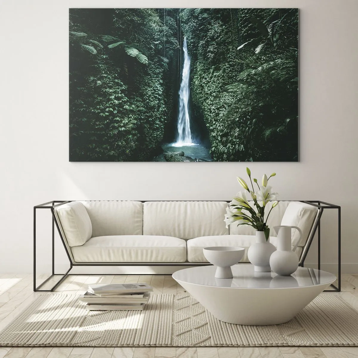 Quadro su vetro - Terme tropicali - 70x50 cm