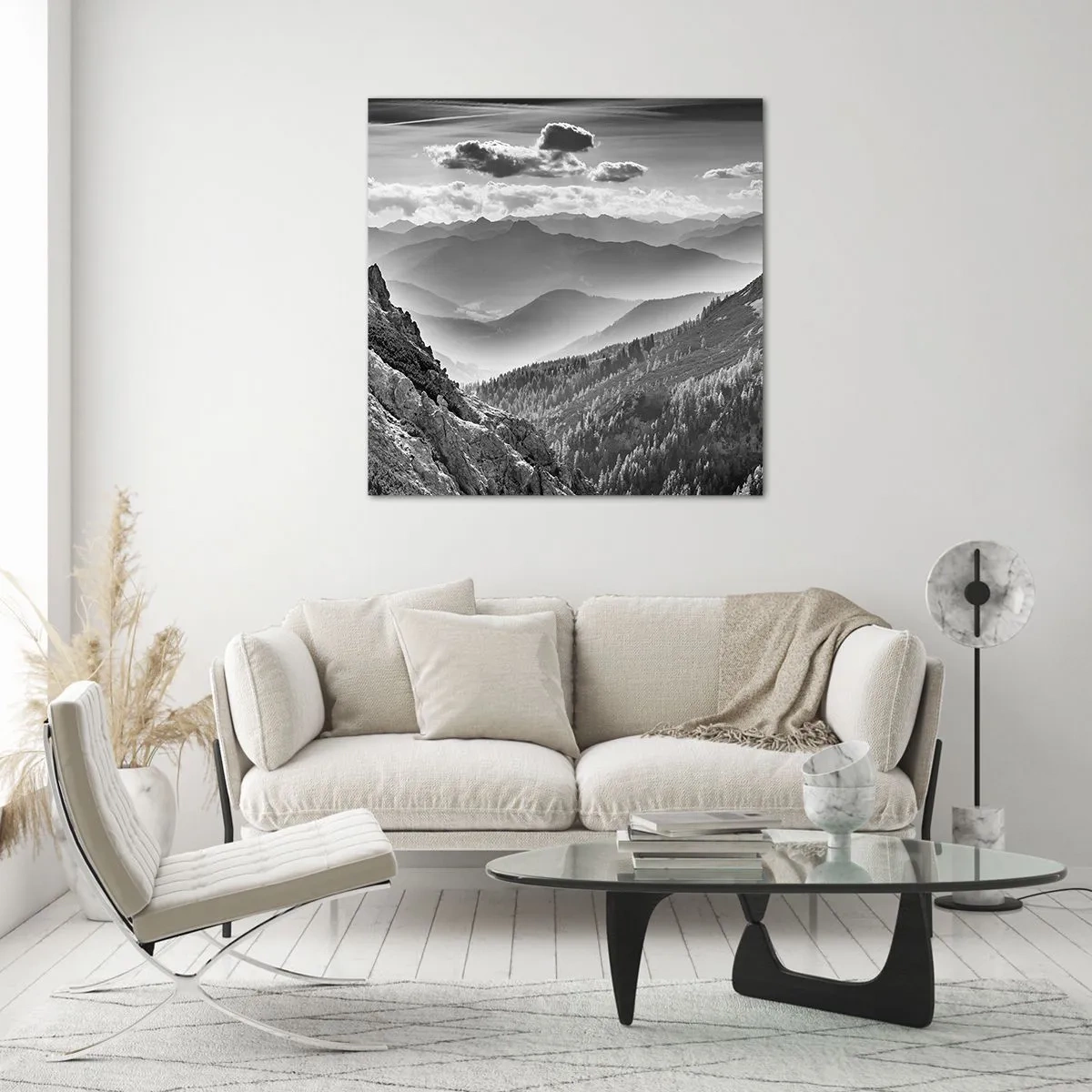 Quadro su vetro - Fino all'orizzonte - 60x60 cm