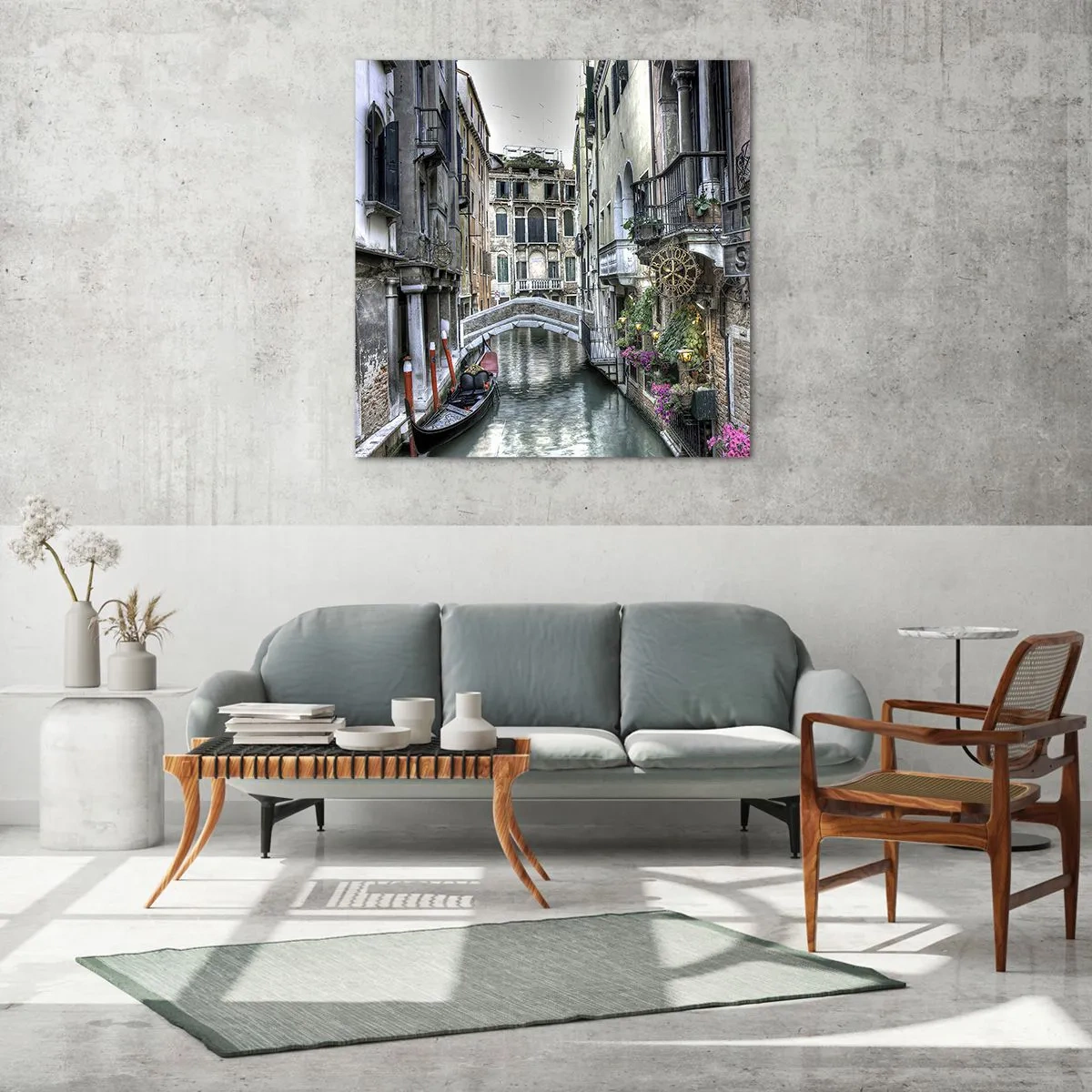 Quadro su vetro - Da secoli in silenziosa riflessione - 50x50 cm