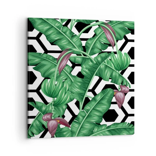 Quadro su tela - Stampe su Tela - Composizione simmetrica con la natura - 60x60 cm