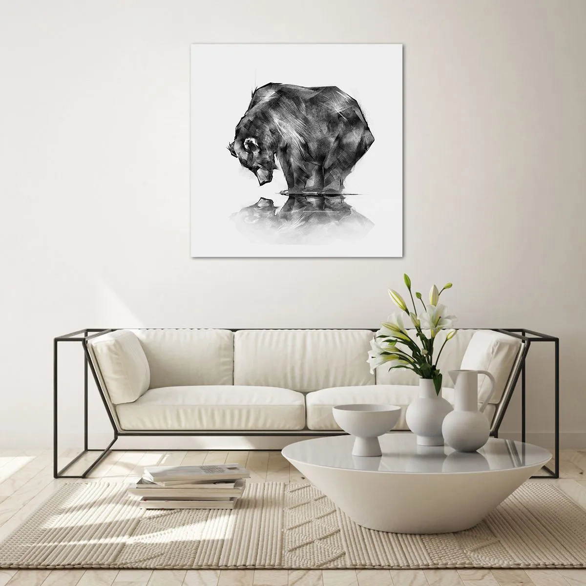 Quadro su vetro - Fa piacere vedere chi ci è caro - 30x30 cm