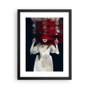 Poster in cornice nera - Donnagatto - 30x40 cm