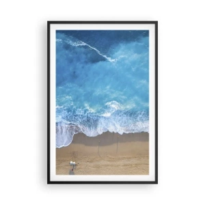 Poster in cornice nera - La forza del blu - 61x91 cm