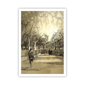 Poster - Attimo fermato con la penna - 70x100 cm