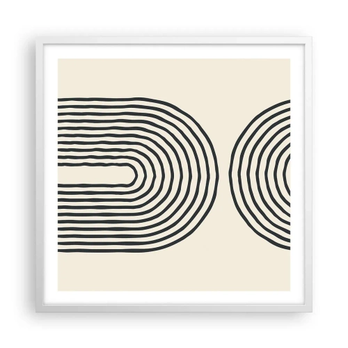 Poster in cornice bianca - Tra un attimo... - 60x60 cm