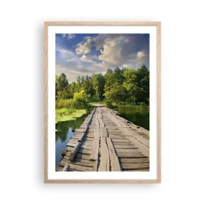 Poster in cornice rovere chiaro - Estate, estate ovunque - 50x70 cm