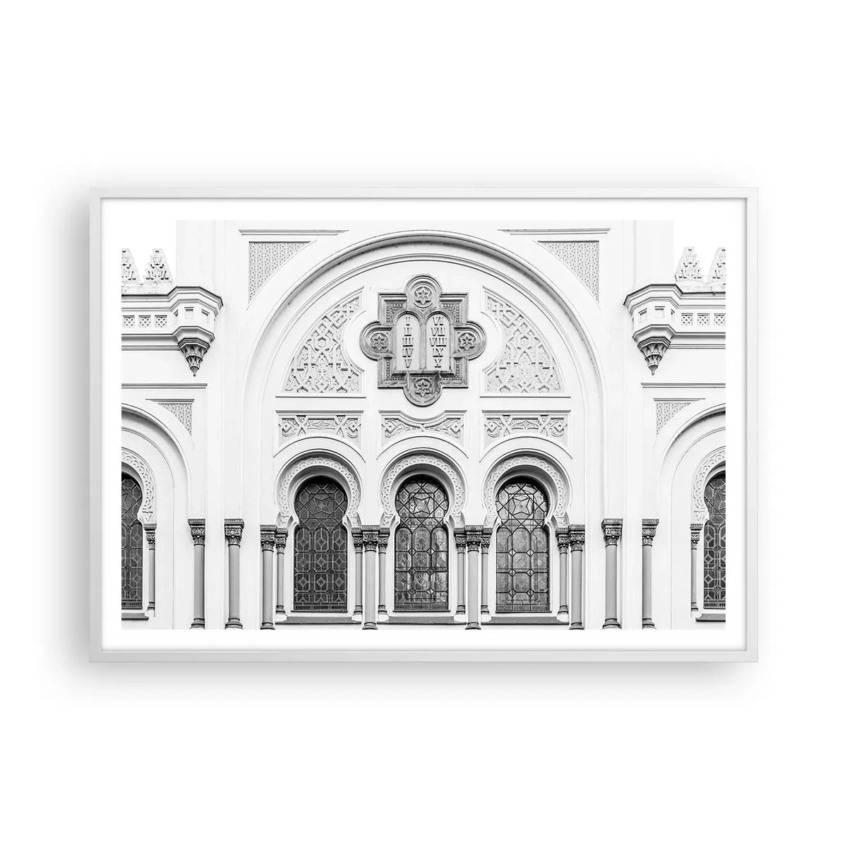 Poster in cornice bianca - Al confine delle culture - 100x70 cm