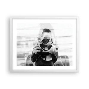 Poster in cornice bianca - Il creatore e il materiale - 50x40 cm