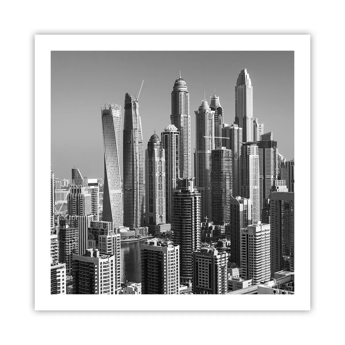 Poster - La città sul deserto - 60x60 cm