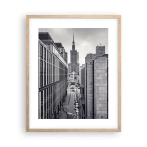 Poster in cornice rovere chiaro - La valle di Varsavia - 40x50 cm