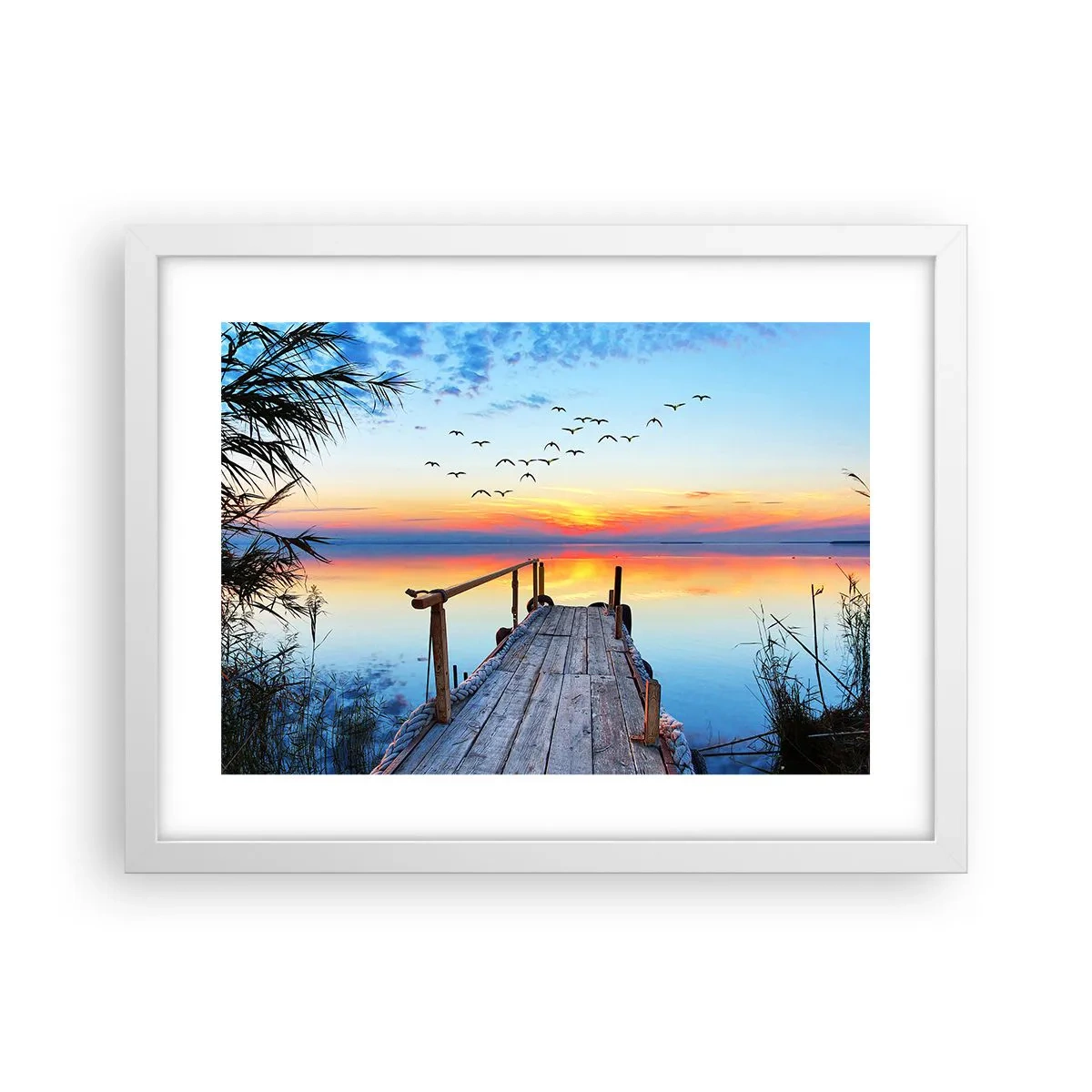 Poster in cornice bianca - Il tempo del ritorno - 40x30 cm