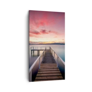 Quadro su tela - Stampe su Tela - La fiamma mite della sera - 45x80 cm