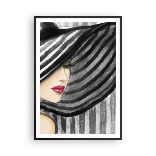 Poster in cornice nera - Dove trovarti? - 70x100 cm