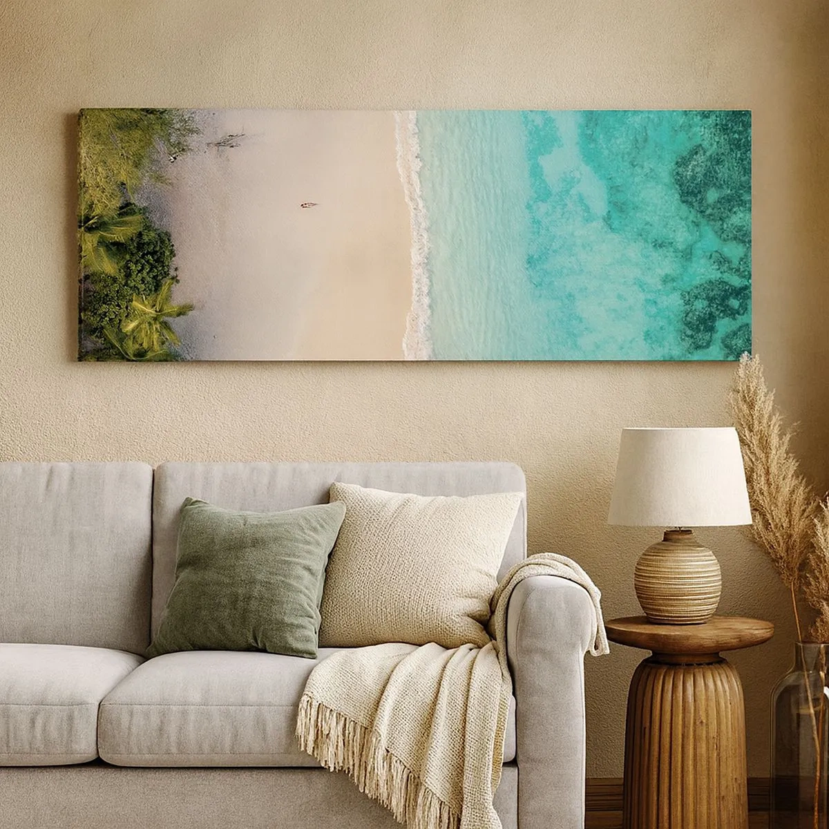 Quadro su tela - Stampe su Tela - Spiaggia del paradiso - 100x40 cm
