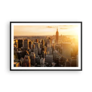 Poster in cornice nera - Crescere al sole - 91x61 cm