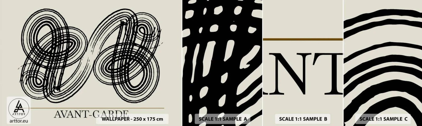 Campione di Fotomurale Adesivo Deluxe Sticker - In tutta spontaneità - Minimalismo, scandinavo, Scrivere - 100x30 cm