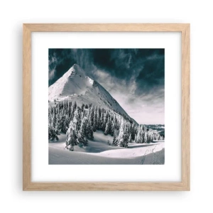 Poster in cornice rovere chiaro - Il paese della neve e del ghiaccio - 30x30 cm