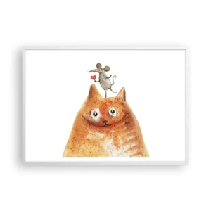 Poster in cornice bianca - I paradossi dell'amore - 100x70 cm