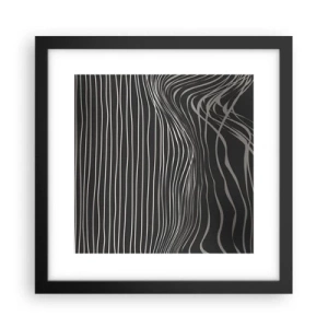Poster in cornice nera - Ritmo e accento - 30x30 cm