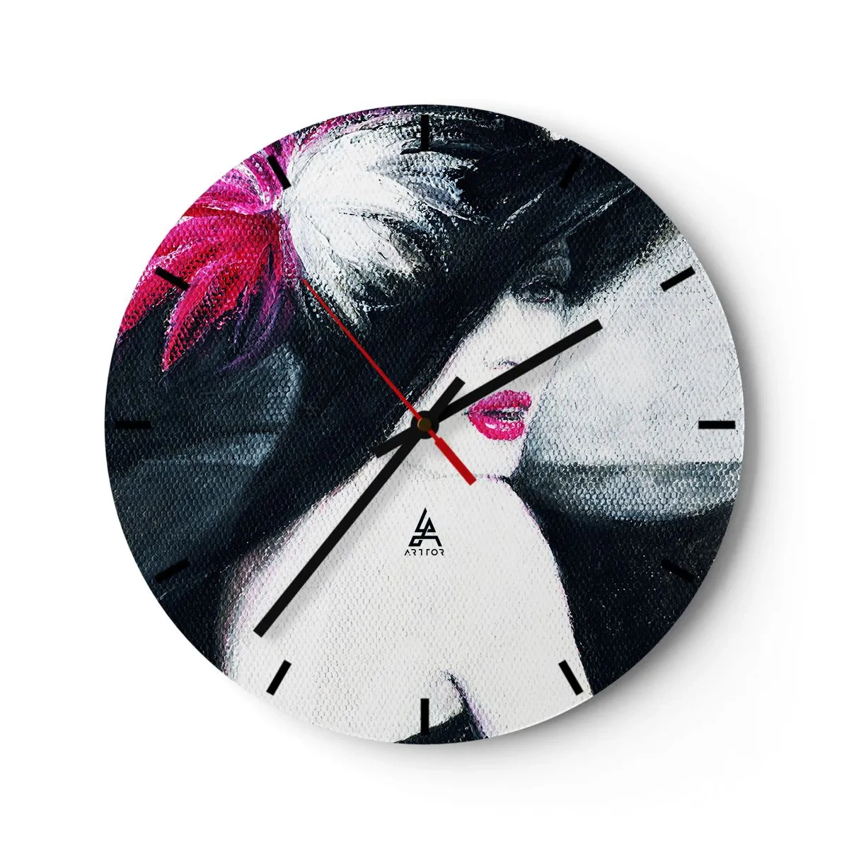 Orologio da parete - Orologio in Vetro - Sempre un mistero - 40x40 cm