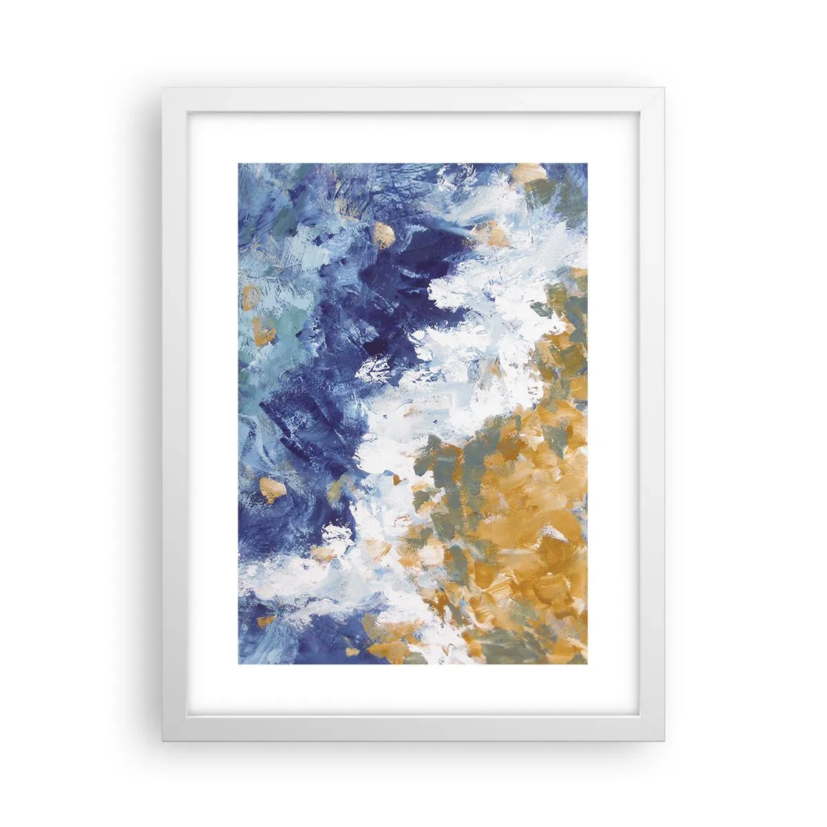 Poster in cornice bianca - La danza degli elementi - 30x40 cm