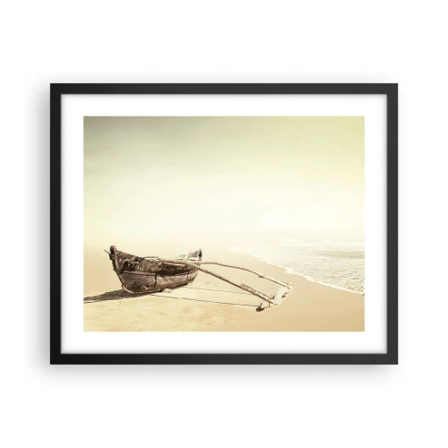 Poster in cornice nera - Ricordo dei mari del sud - 50x40 cm