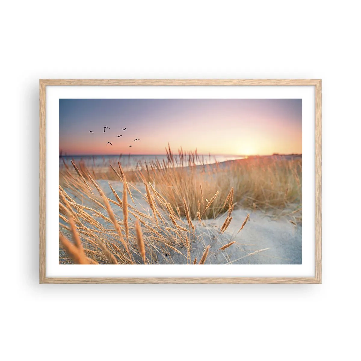 Poster in cornice rovere chiaro - Ninna nanna baltica - 70x50 cm