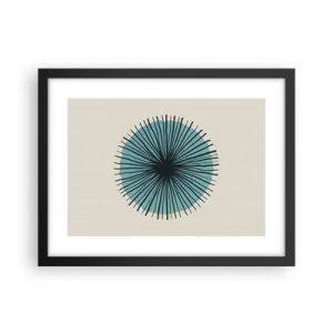 Poster in cornice nera - Radiosamente nel blu - 40x30 cm