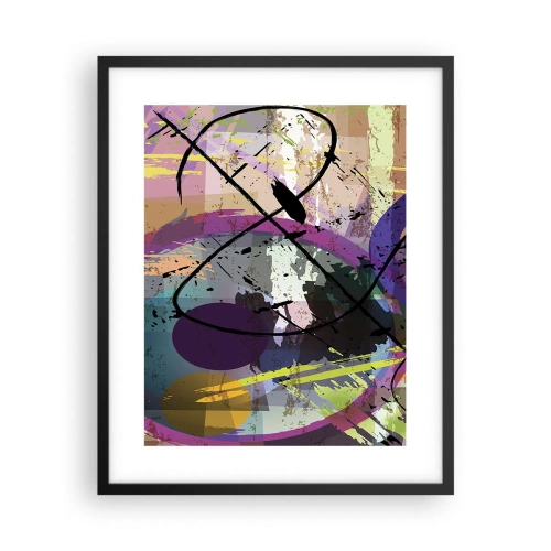 Poster in cornice nera - Per la via diritta o tortuosa - 40x50 cm