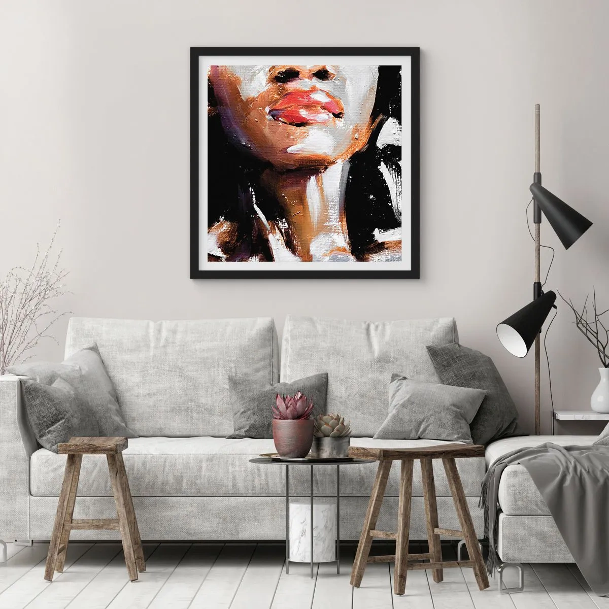 Poster in cornice nera - Orgoglio senza pregiudizio - 50x50 cm