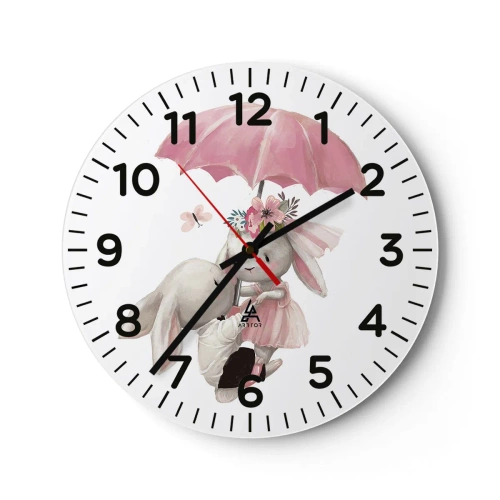 Orologio da parete - Orologio in Vetro - Questo è proprio amore - 40x40 cm