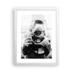 Poster in cornice bianca - Il creatore e il materiale - 30x40 cm