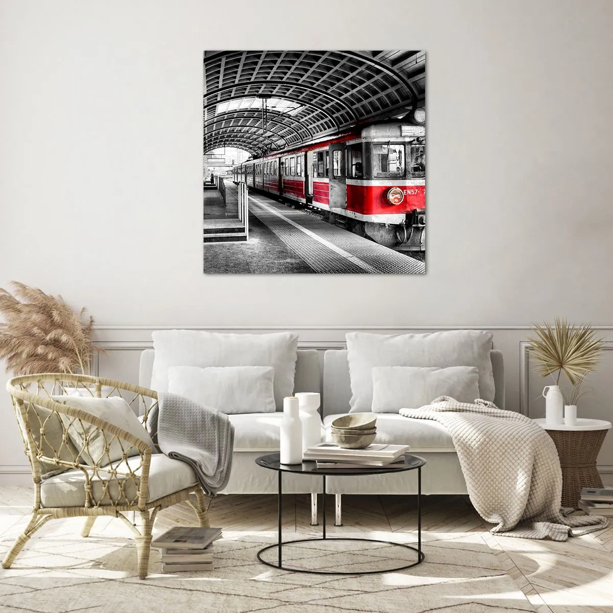 Quadro su vetro - Sarà il viaggio della propria vita? - 70x70 cm