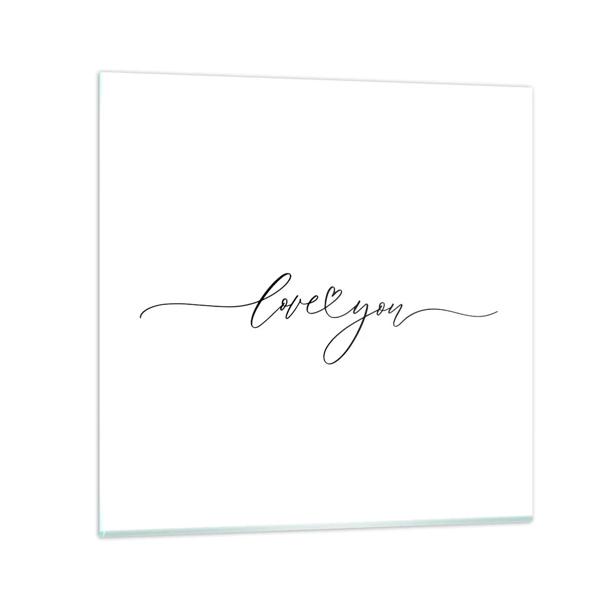 Quadro su vetro - Bianco e nero - 70x70 cm