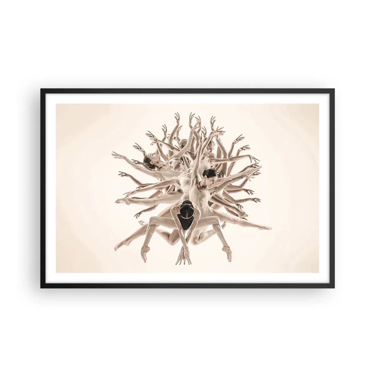 Poster in cornice nera - Fiorendo nella danza - 91x61 cm