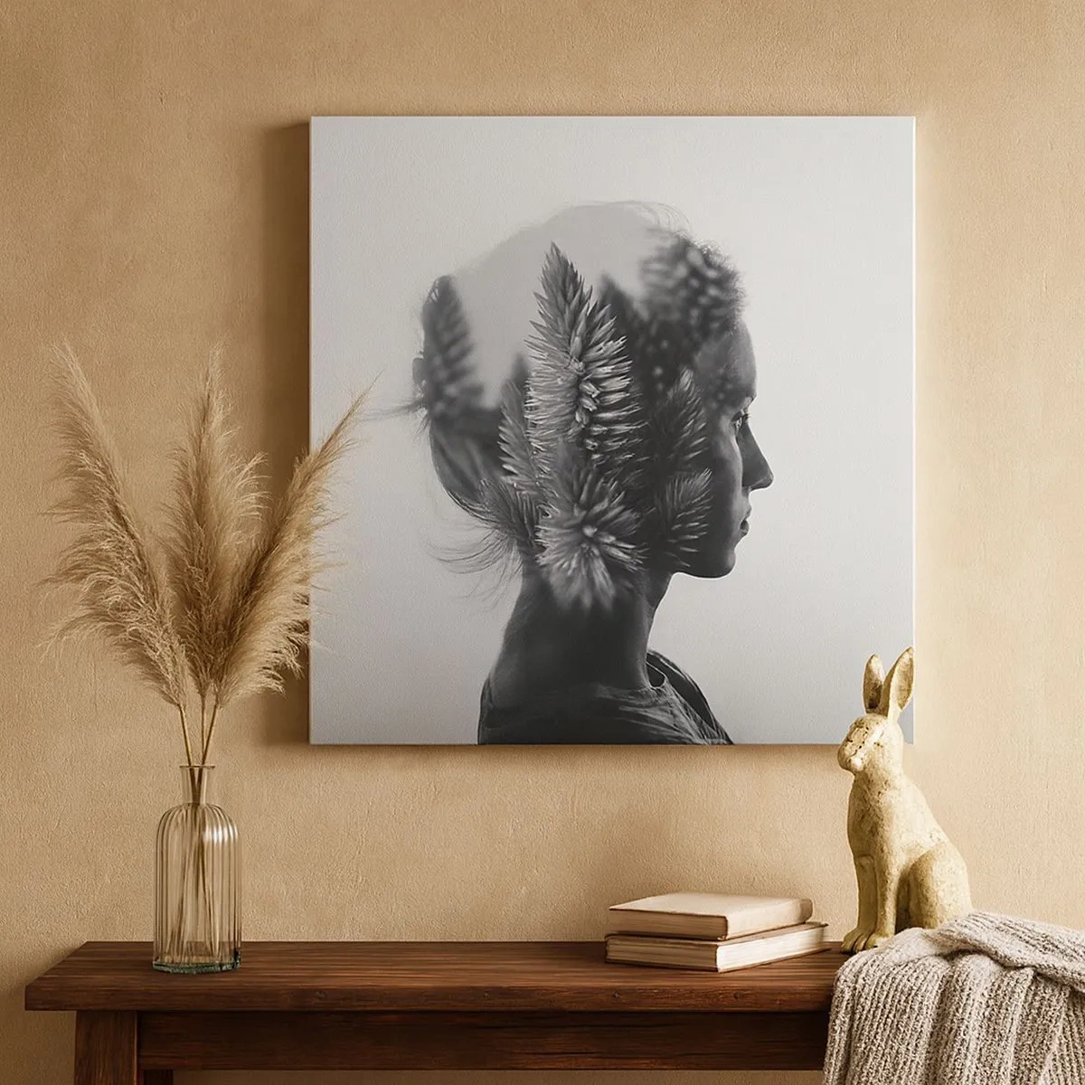 Quadro su tela - Stampe su Tela - La signora della pineta - 30x30 cm