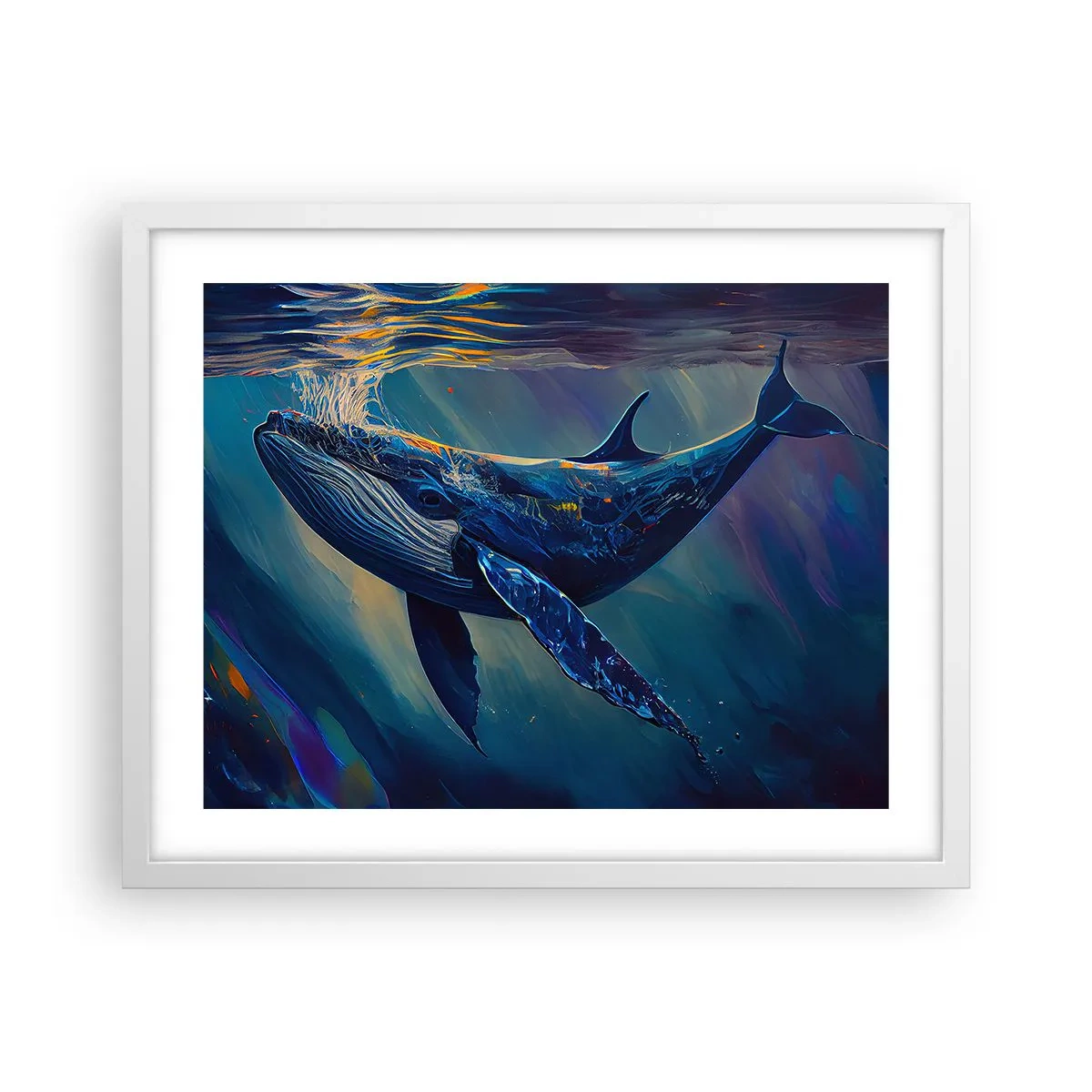 Poster in cornice bianca - Benvenuti nel mio mondo - 50x40 cm