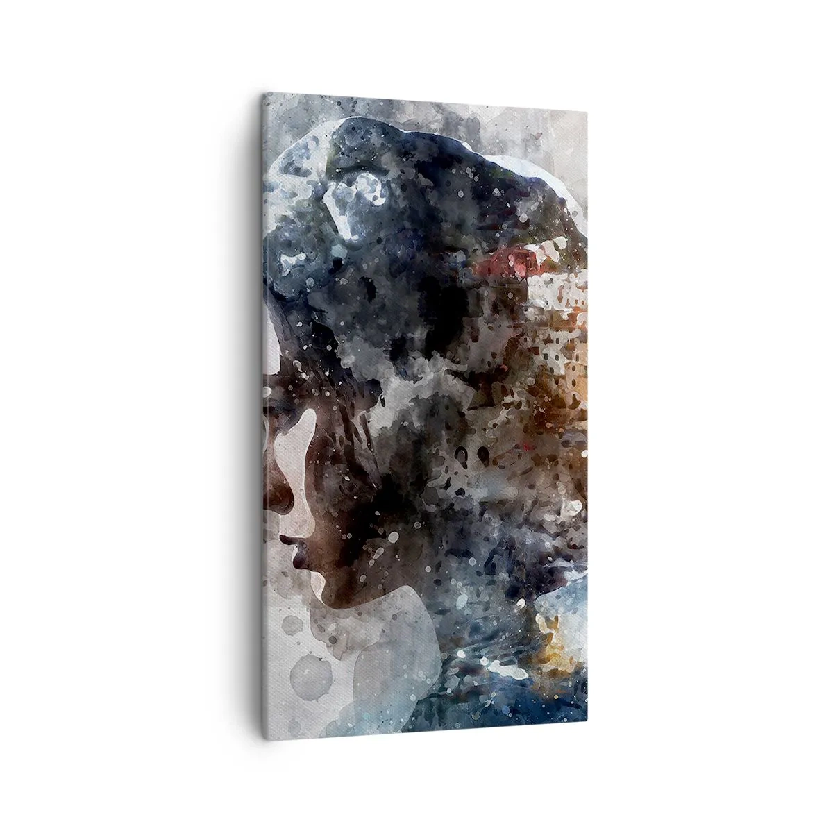 Quadro su tela - Stampe su Tela - Racconto su una ragazza con città sullo sfondo - 45x80 cm
