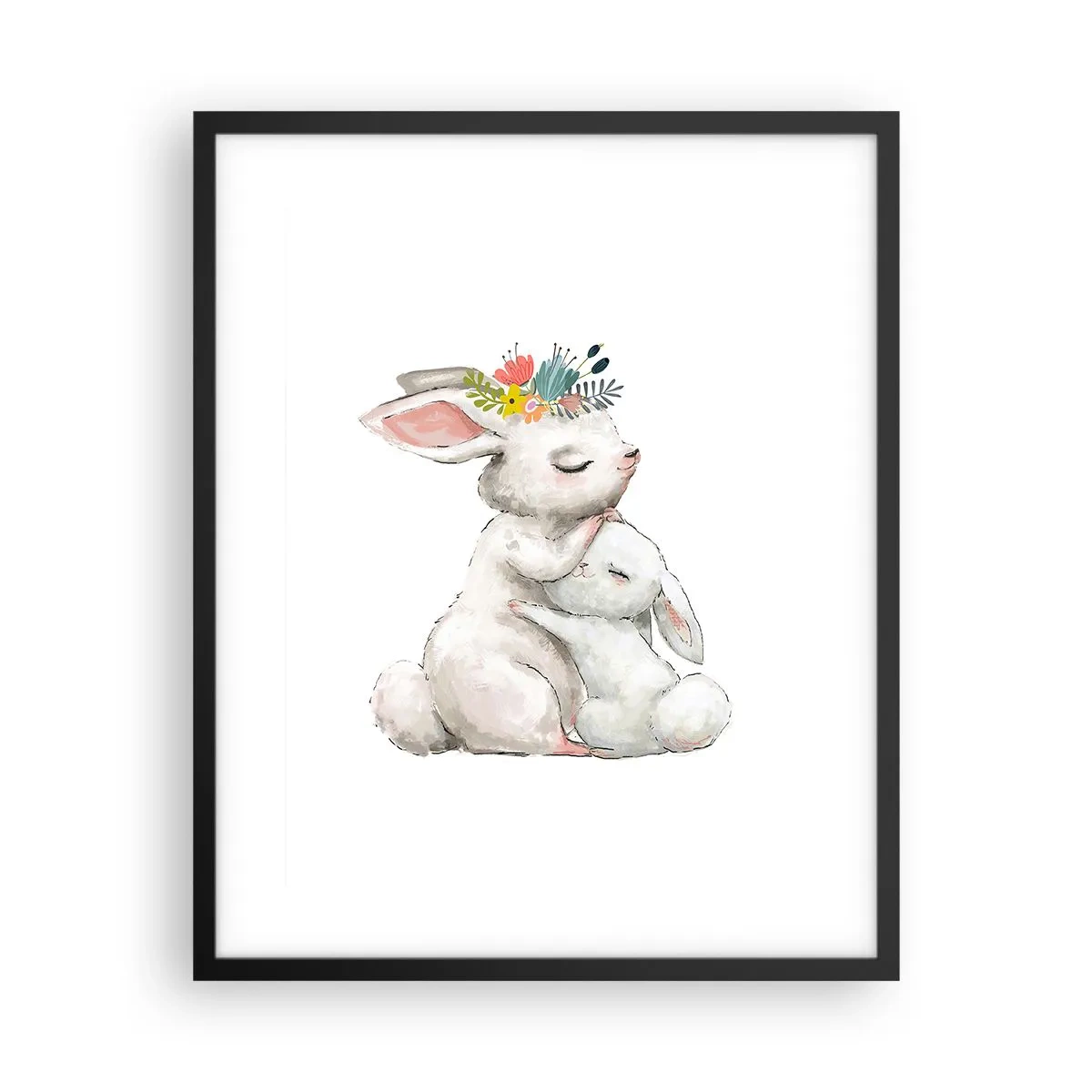 Poster in cornice nera - Da mamma si sta meglio - 40x50 cm