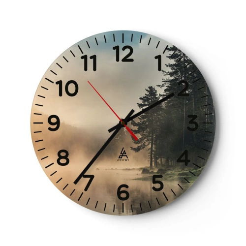 Orologio da parete - Orologio in Vetro - La nascita del giorno - 30x30 cm