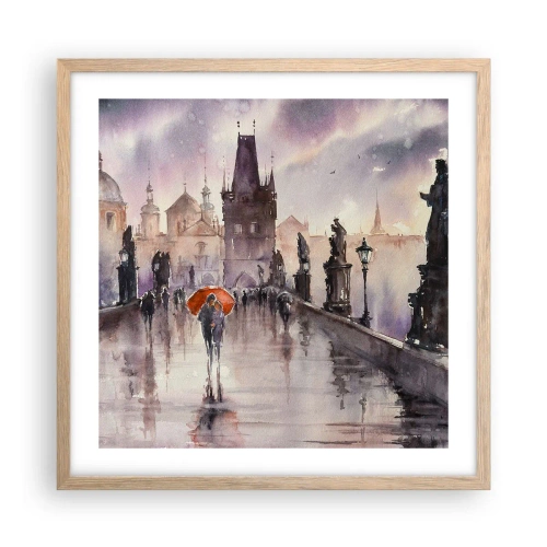 Poster in cornice rovere chiaro - Le persone non cambiano - 50x50 cm