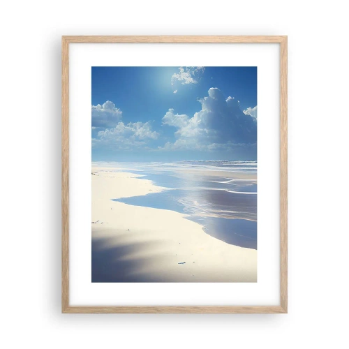 Poster in cornice rovere chiaro - Vacanze in paradiso - 40x50 cm