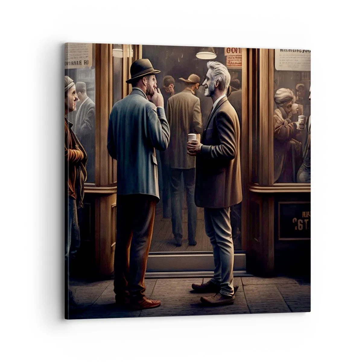 Quadro su tela - Stampe su Tela - Il buon momento della giornata - 70x70 cm