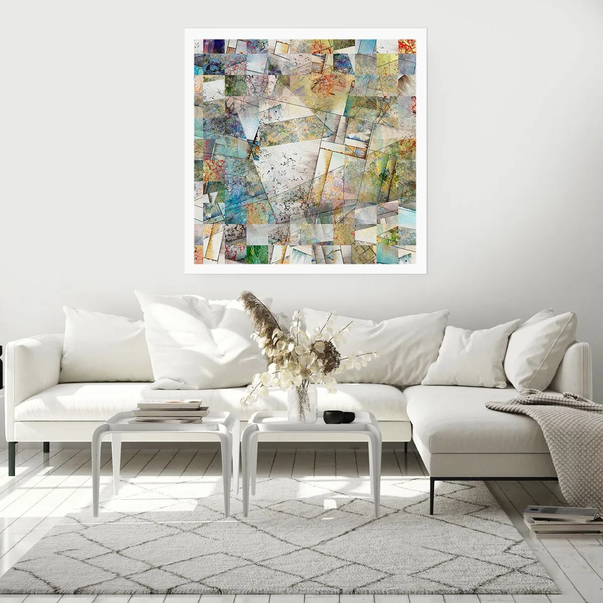 Poster - Rimpasto geometrico - 40x40 cm